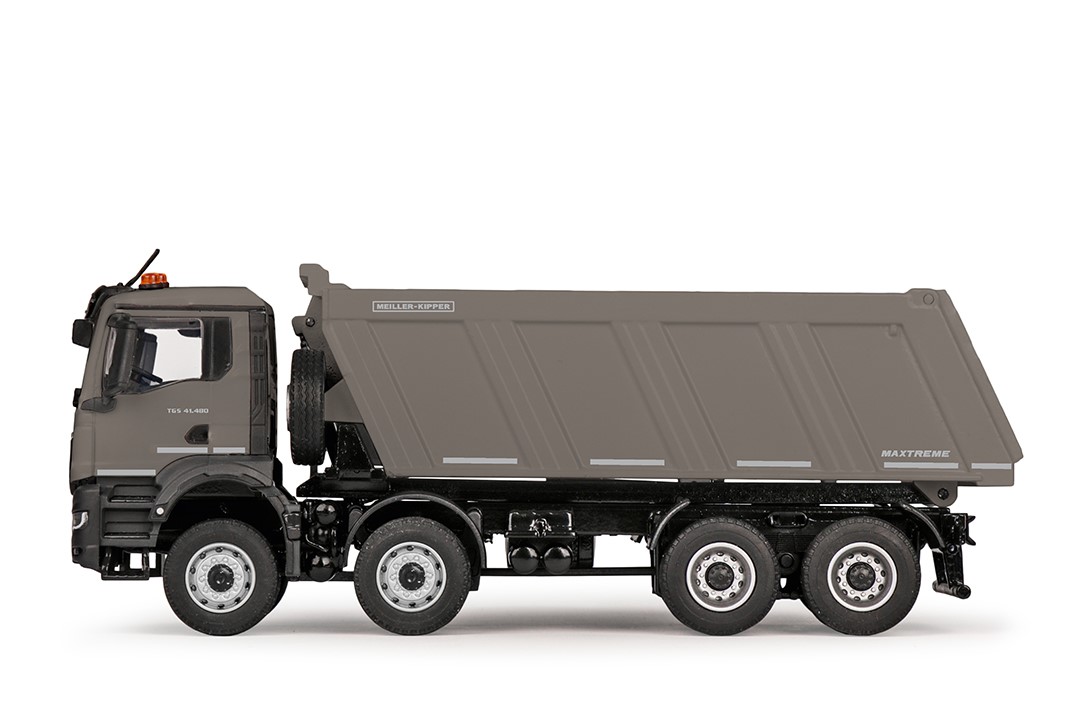 81259-4 -Conrad - MEILLER Hinterkipper auf MAN TGS NN "silber"