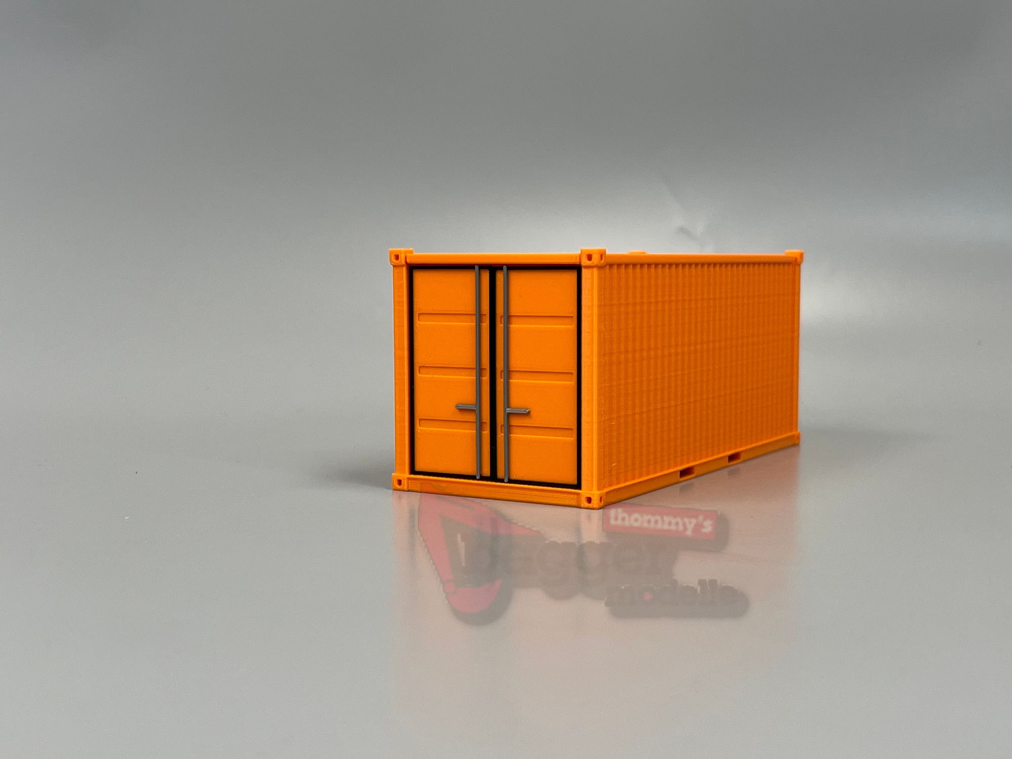 150562 -3D-Faktory - Materialcontainer / Lagercontainer / Seecontainer 20ft - orange