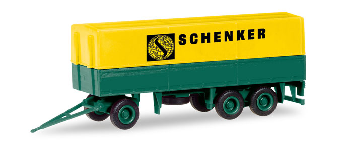 013338 -Herpa - MiniKit: Planen-Hänger 3-achs "Schenker"