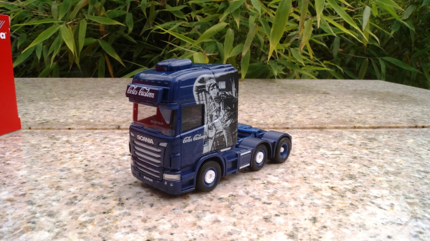 110792 - Herpa -Scania R TL 6x2 Zugmaschine "Coles & Sons customs" (GB)