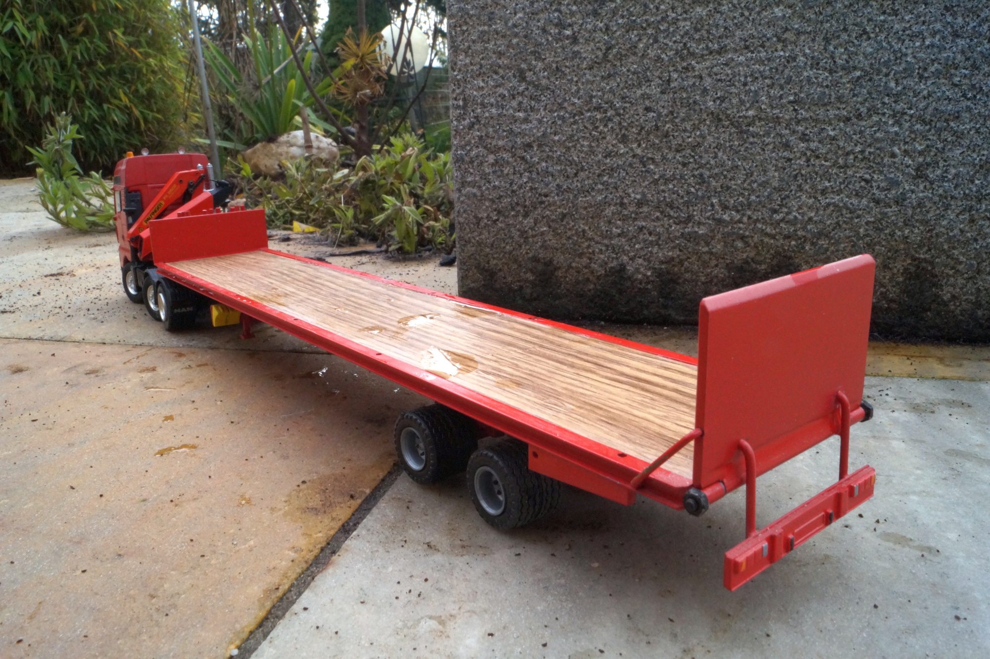 MAN Pulling Champion 3achs mit 2achs Ballastauflieger und Palfingerkran