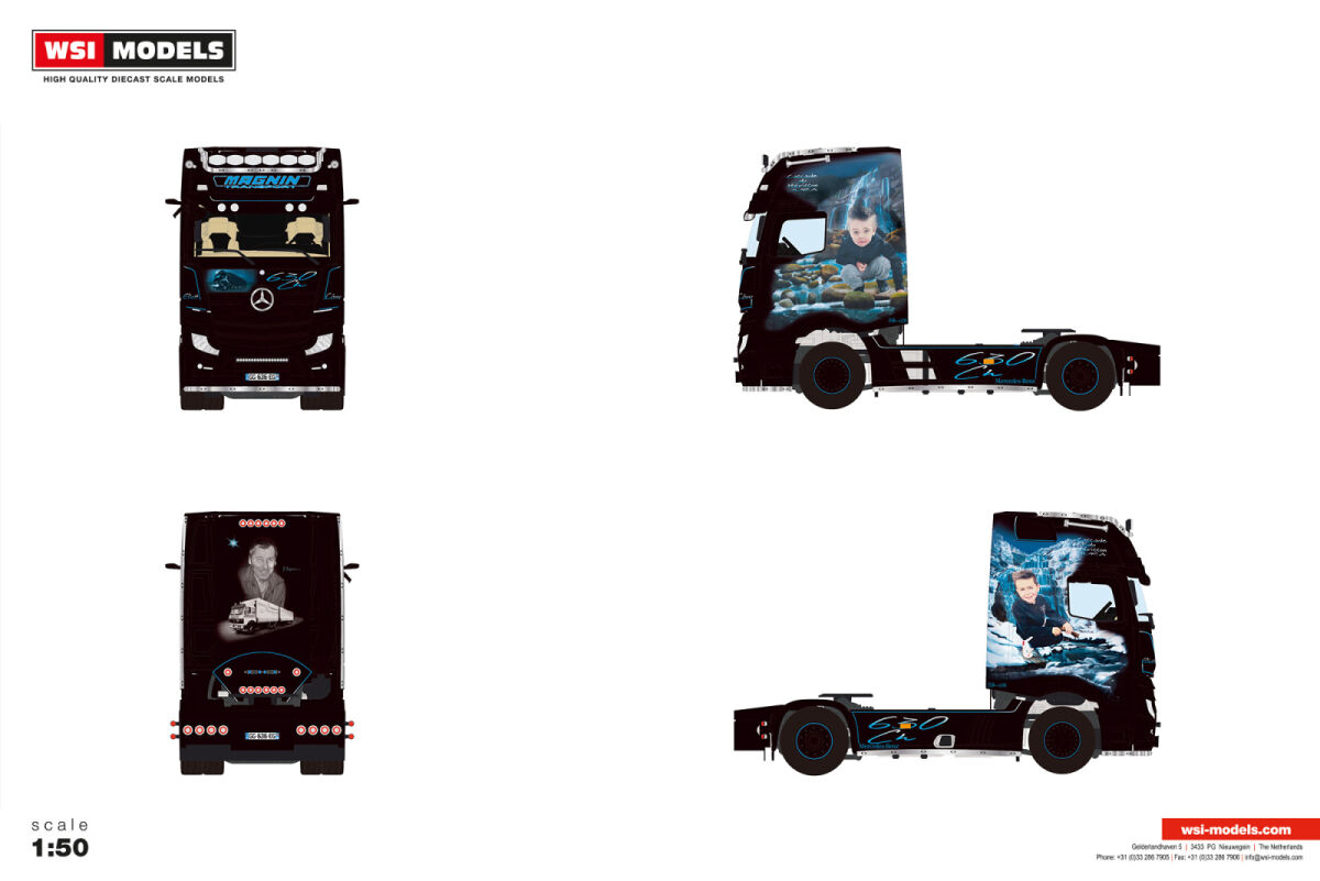 01-5396 - WSI - Mercedes-Benz Actros GigaSpace 4x2 2achs Zugmaschine - MAGNIN - F
