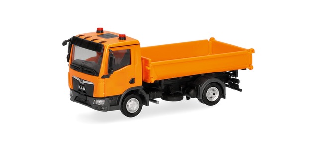 322065 - Herpa - MAN TGL 3-Seitenkipper, kommunalorange