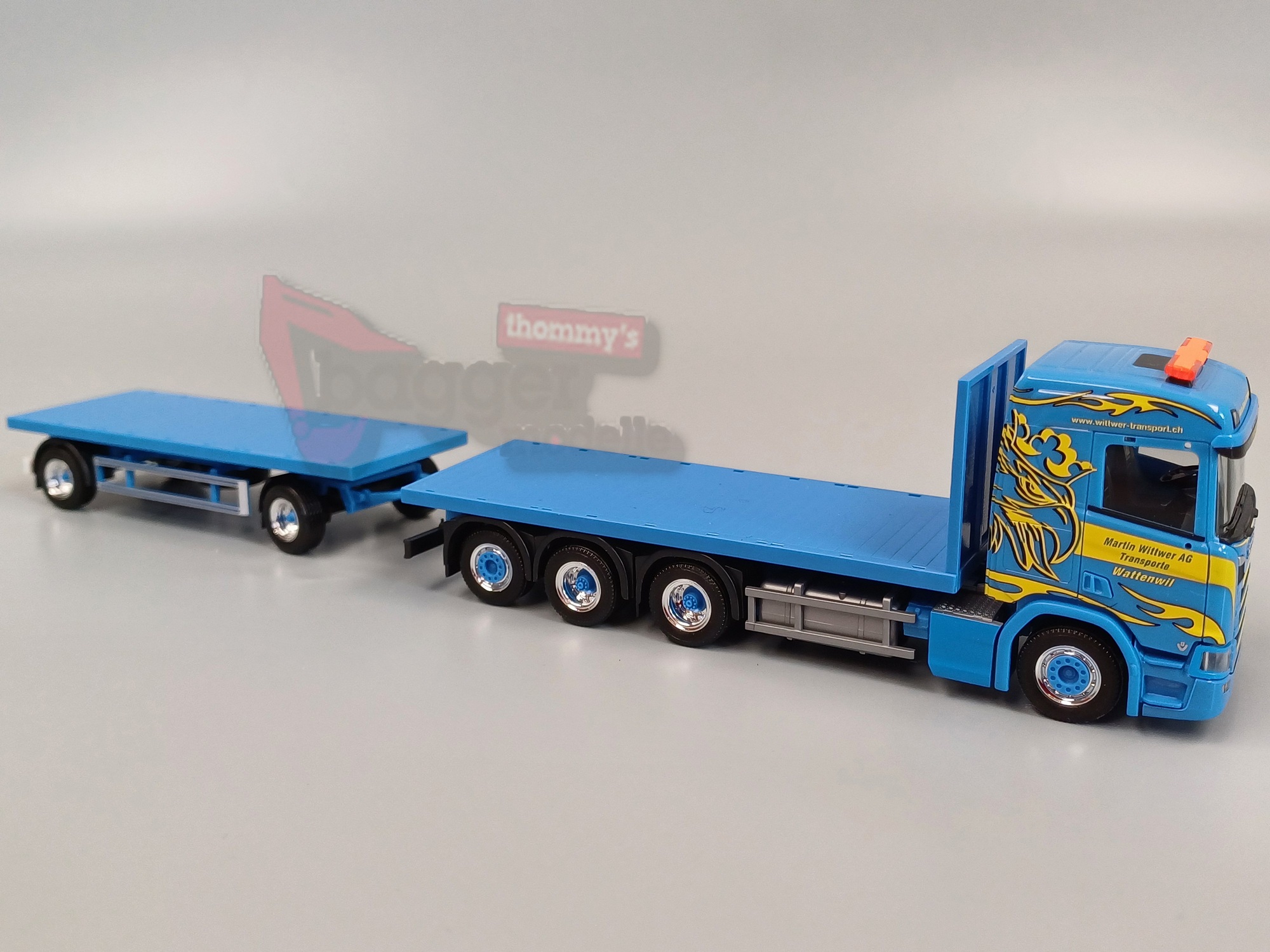 318631 - Herpa - Scania CR 20 ND Rungen-Hängerzug "Martin Wittwer "