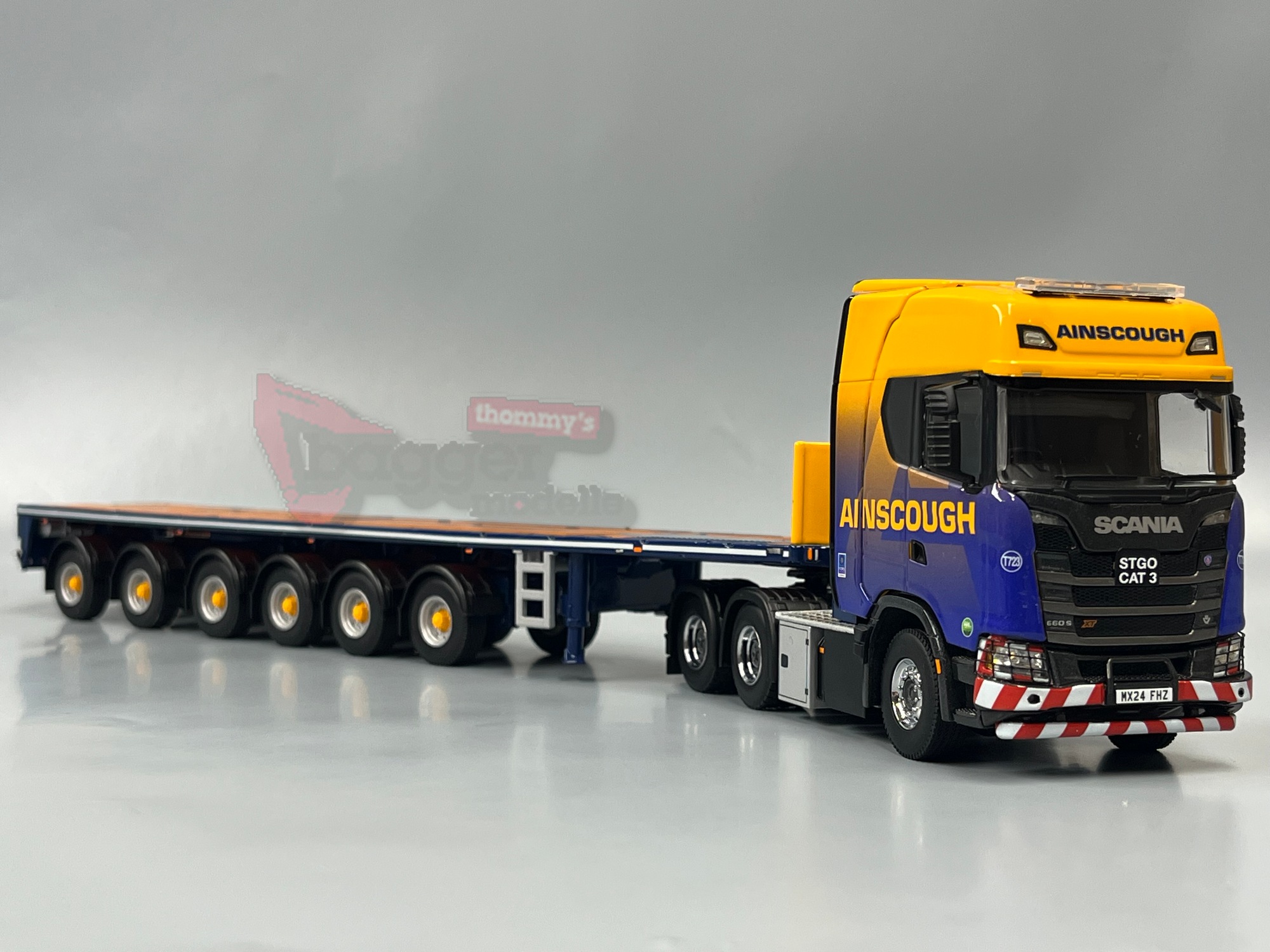 01-5252 -WSI - Scania S Highline CS20H 6achs Ballasttrailer "Ainscough Crane Hire"