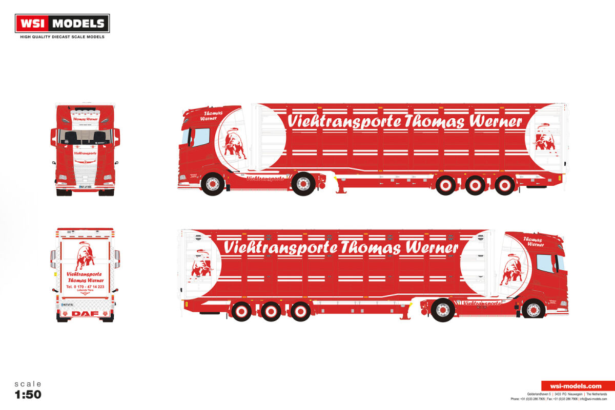 01-5521 - WSI - DAF XG+ 4x2 mit 3achs Viehauflieger - Thomas Werner - DE