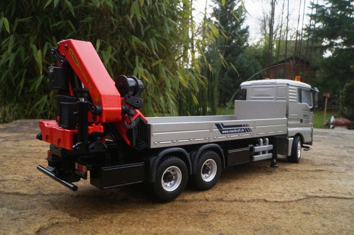 MAN TGX 3achs Pritschen LKW mit Palfinger PK 53002-SH Kranaufbau  "Maxikraft"