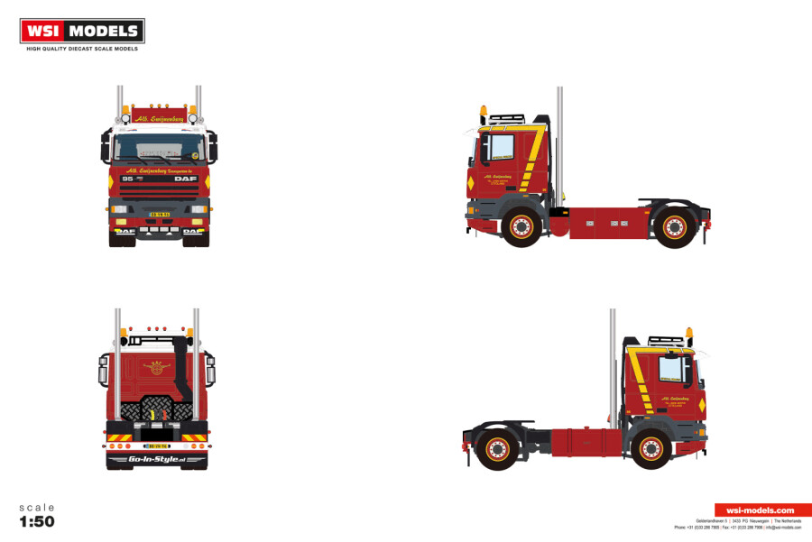 01-5412 - WSI - DAF 95 Comfort Cab 4x2 Zugmaschine - Alb.Swijnenburg - NL WSI