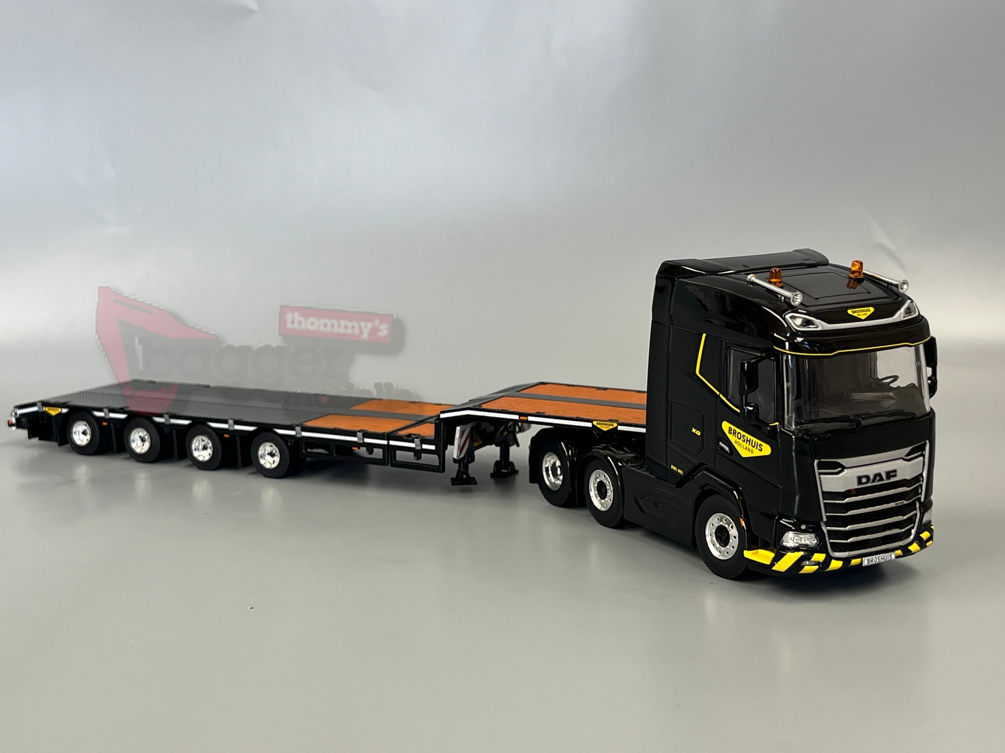 04-2244 - WSI - DAF XG MY25 6X2 3achs Zugmaschine mit 4achs Broshuis Tieflader - Broshuis - NL