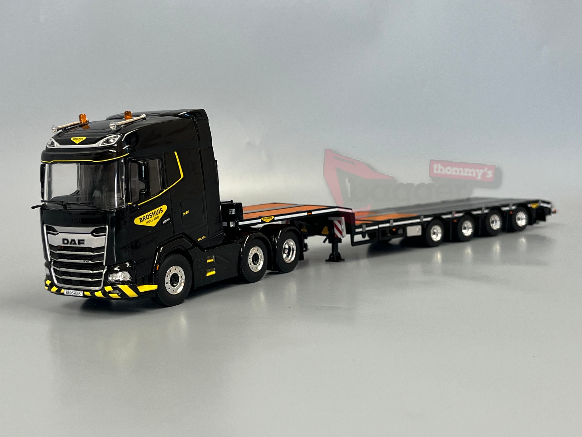 04-2244 - WSI - DAF XG MY25 6X2 3achs Zugmaschine mit 4achs Broshuis Tieflader - Broshuis - NL