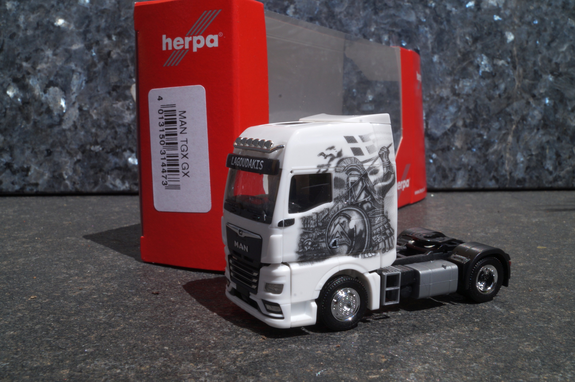 314473 - Herpa - MAN TGX GX Zugmaschine „Lagoudakis 1 / Archilles, Held von Troja“