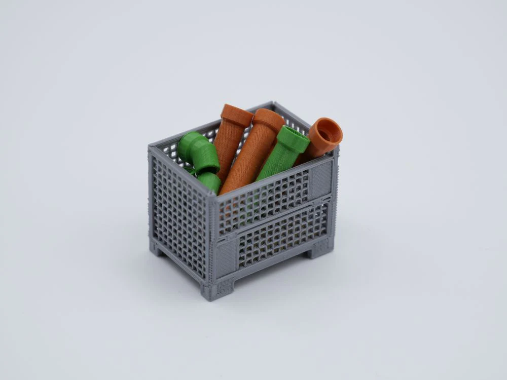 150129 -3D Druckfaktory - Gitterbox - filigran und detailgetreu - Maßstab 1:50 - 3 Stück