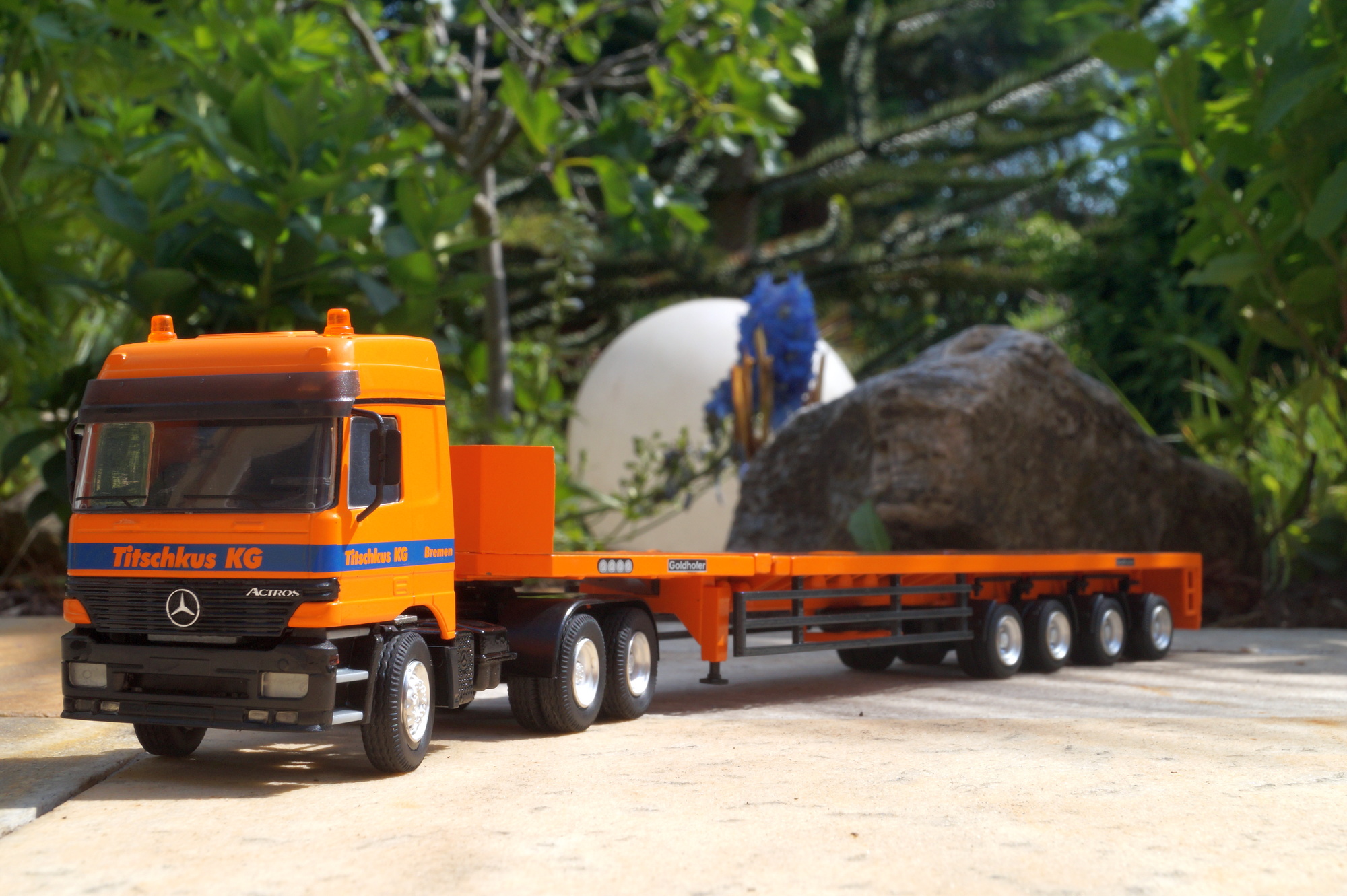 Mercedes Benz Actros 3achs mit 4achs Ballastauflieger "Titschkus"