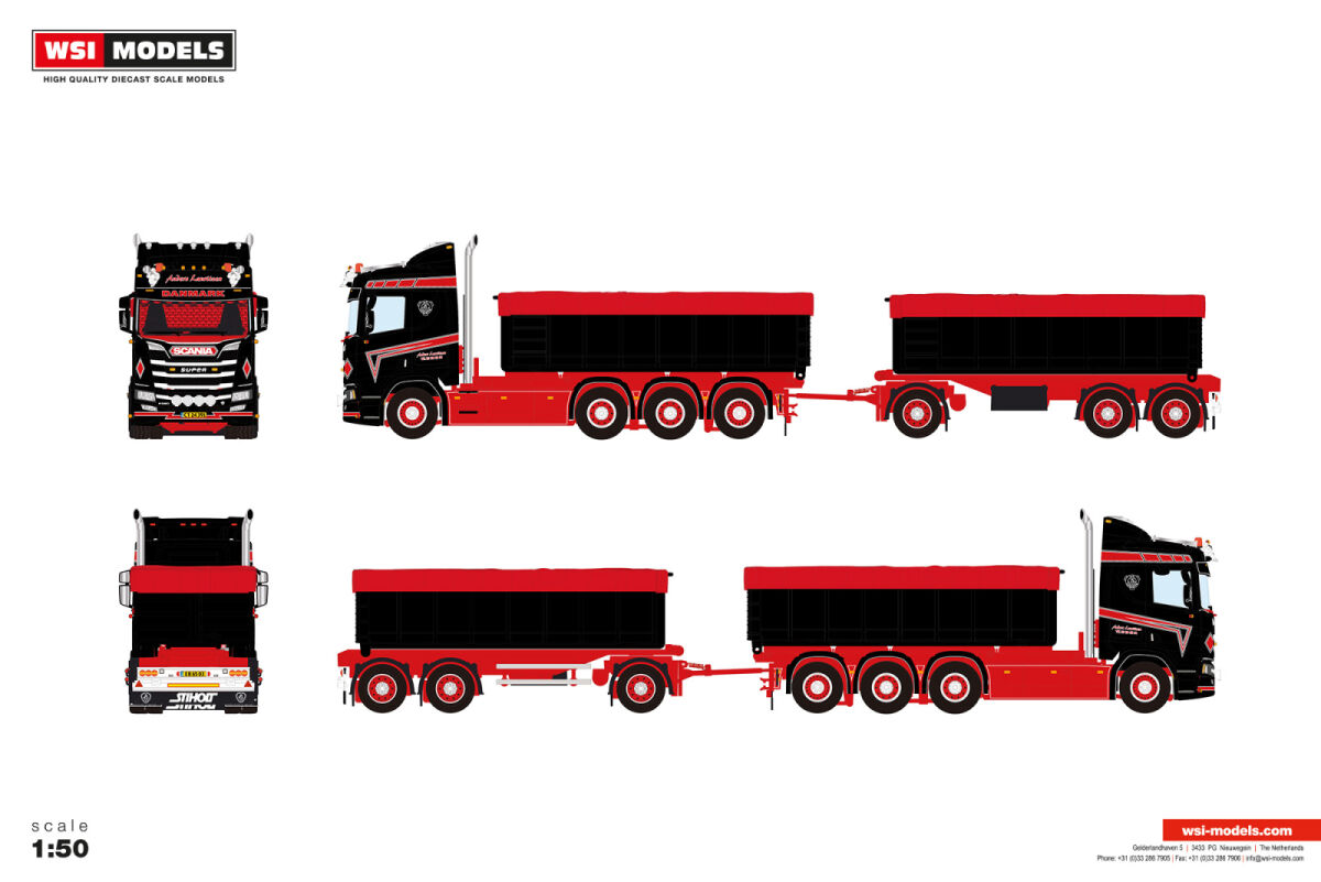 01-5185 - WSI - Scania R CR20N 8x4 Abrollcontaineranhängerzug - Anders Lauritzen - DK