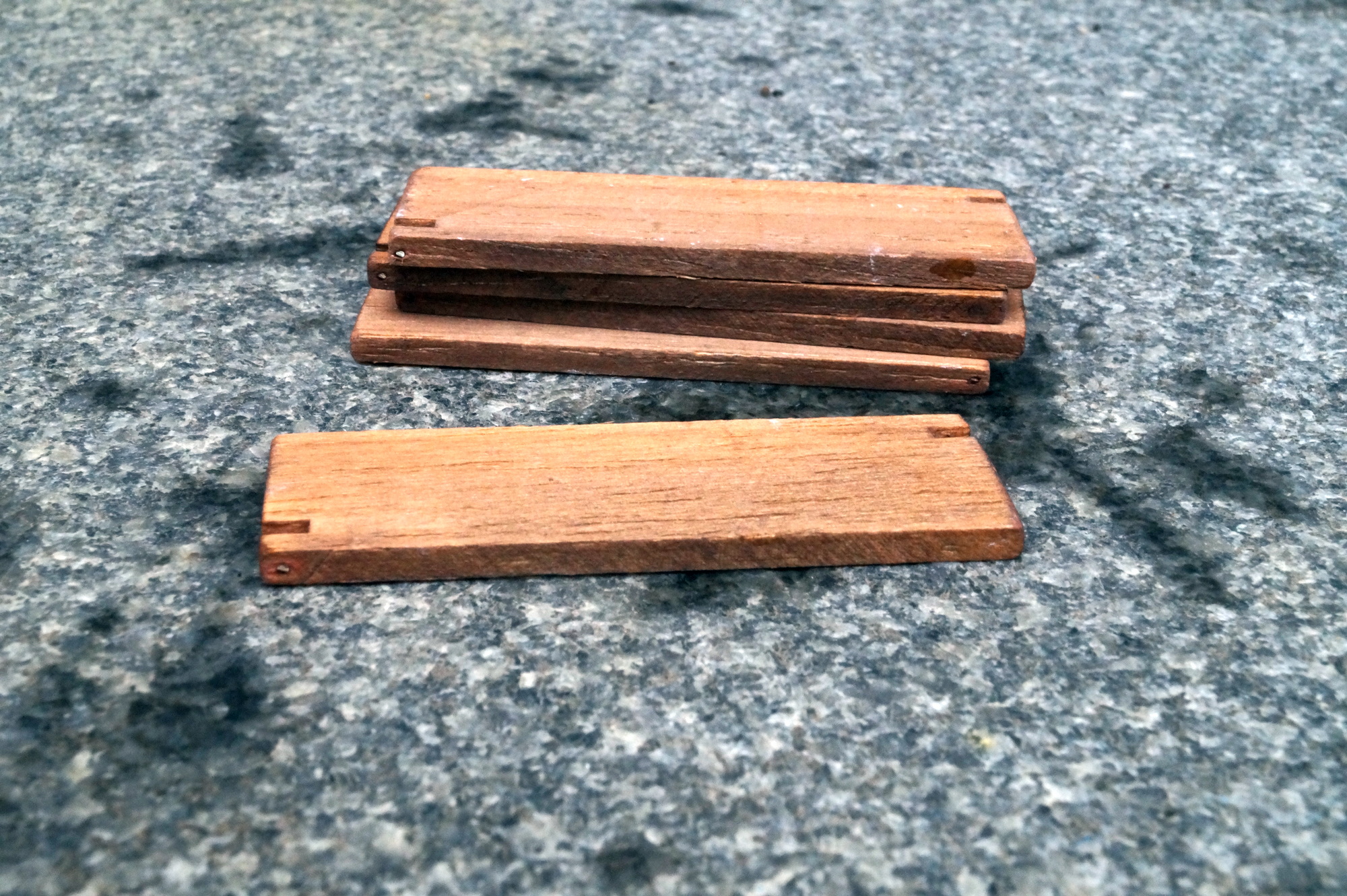 Zubehör Baggermatratzen aus Holz 4 Stück