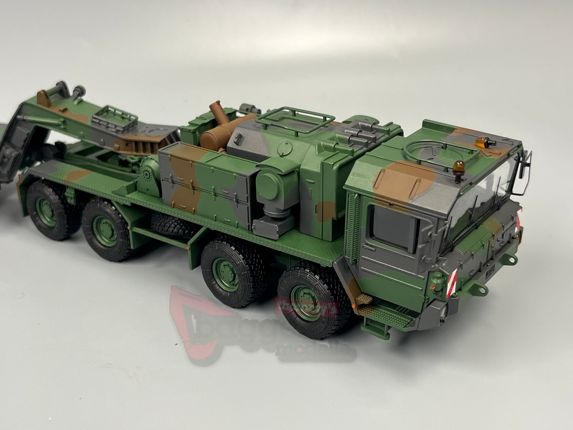 52-01 - KRANLAB - FAUN SLT-50 -2 mit 4achs Kässbohrer Tieflader - ELEFANT - Camouflage