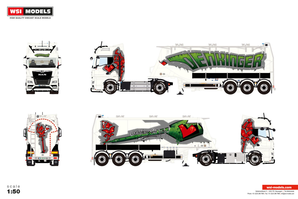 01-5181 - WSI - MAN TGX GX 4x2 mit 3achs Eutersiloauflieger - Denkinger - D
