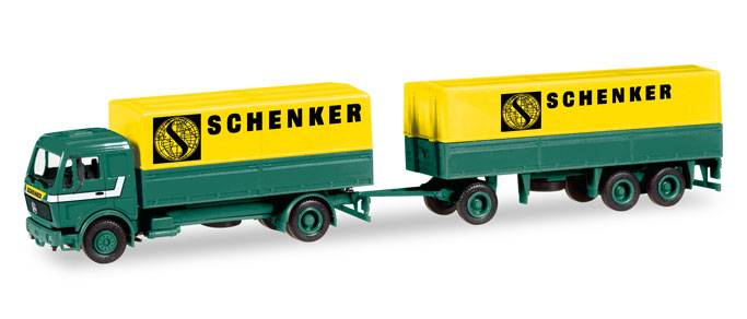 308687 - Herpa - Mercedes-Benz Planen-Hängerzug "Schenker"