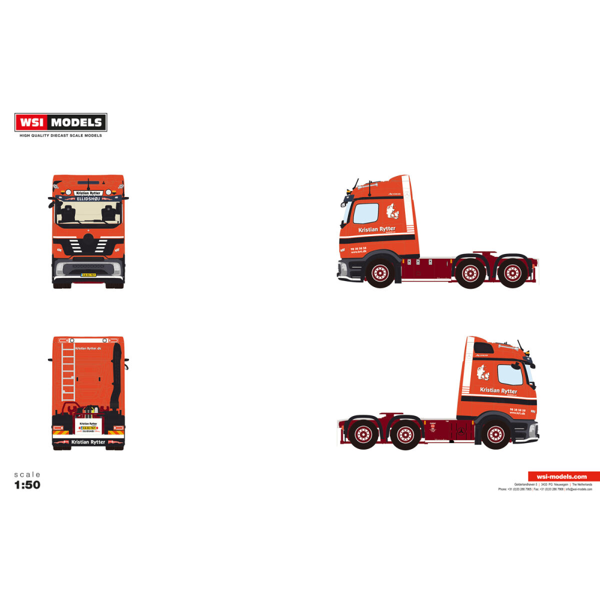 01-5545 - WSI - Mercedes-Benz Actros L Procabine 6x2 Zugmaschine - Kristian Rytter - DK