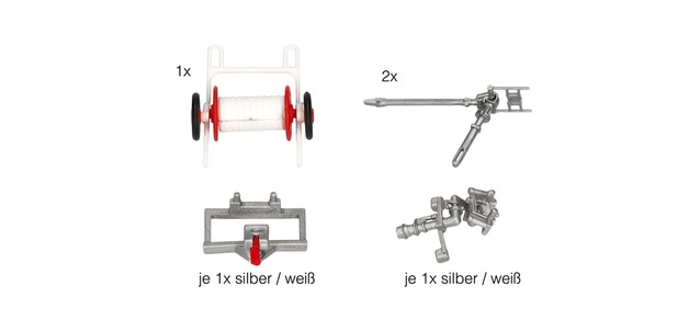 054577 - Herpa Zubehör - Feuerwehrzubehör VI (Werfer & Schlauchhaspel)