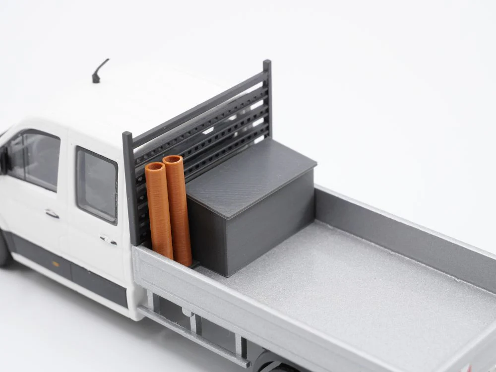 150195 -3D Druckfaktory - Transportbox mit Rohren für Pritsche
