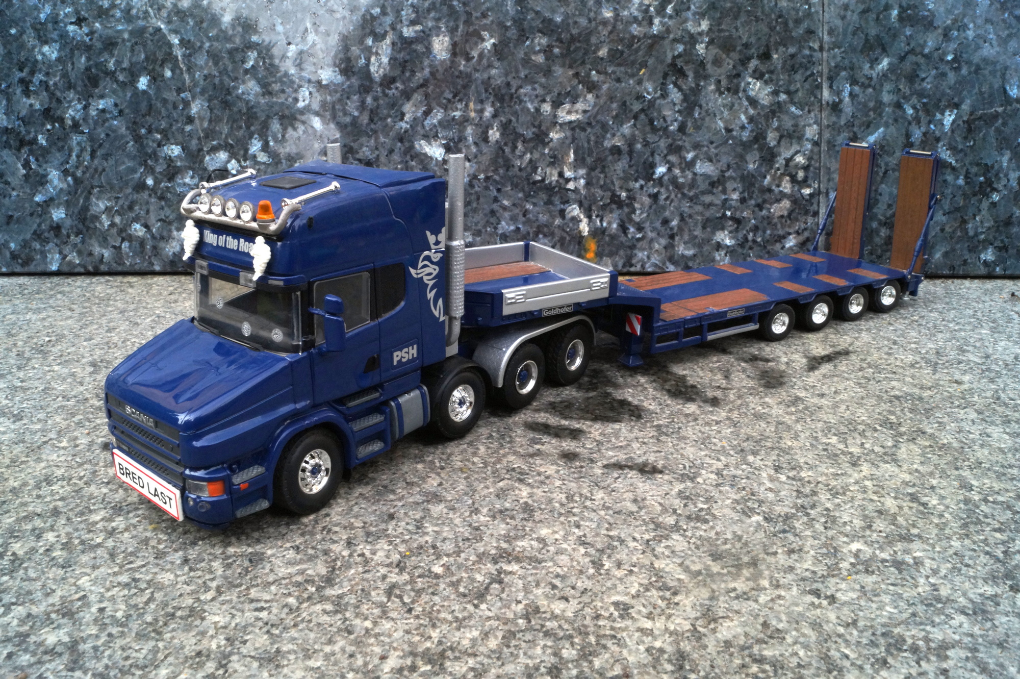 Scania Topline 4achs mit 4achs Tieflader "PSH"