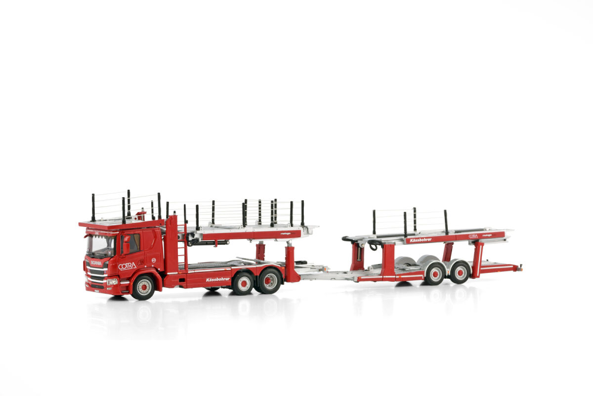 02-3429 - WSI - SCANIA P LOW CP20 6X2 MITTELACHS-AUTOTRANSPORTER - 5 Achs -  Cotra;-CH