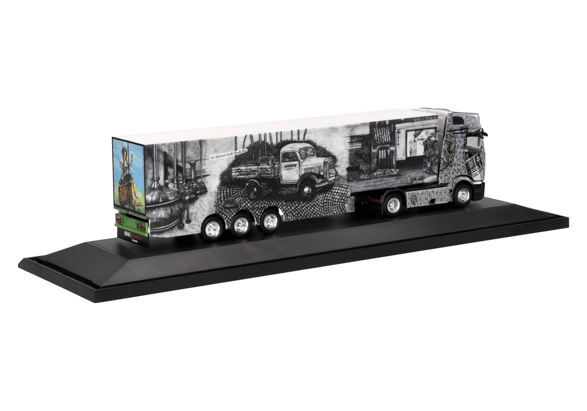 122375 -Herpa - Mercedes-Benz Actros L ProCabin Gigaspace Kühlkoffer-Sattelzug "Müller Transporte Essen"
