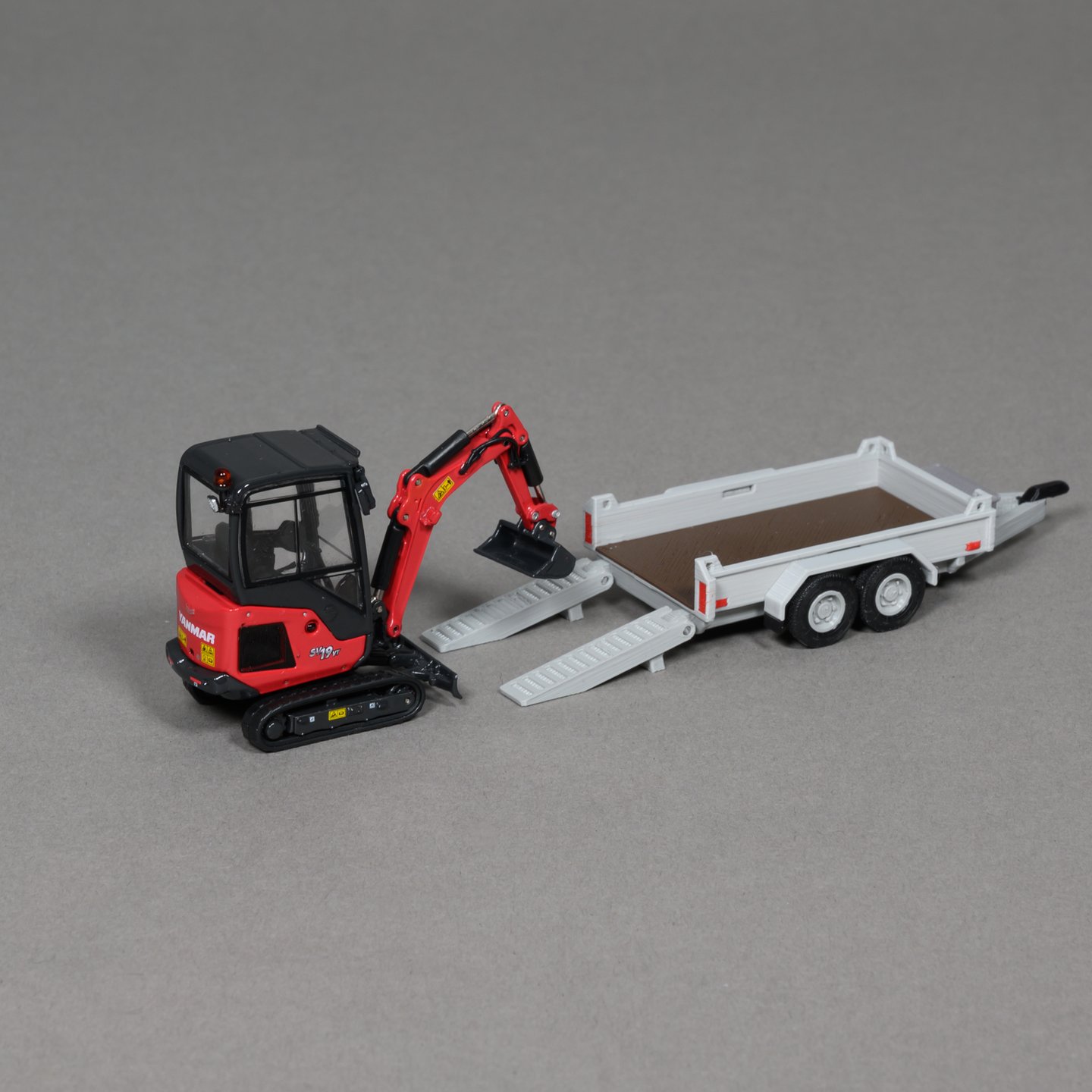 5331-1 -MSM - Baumaschinenanhänger grau