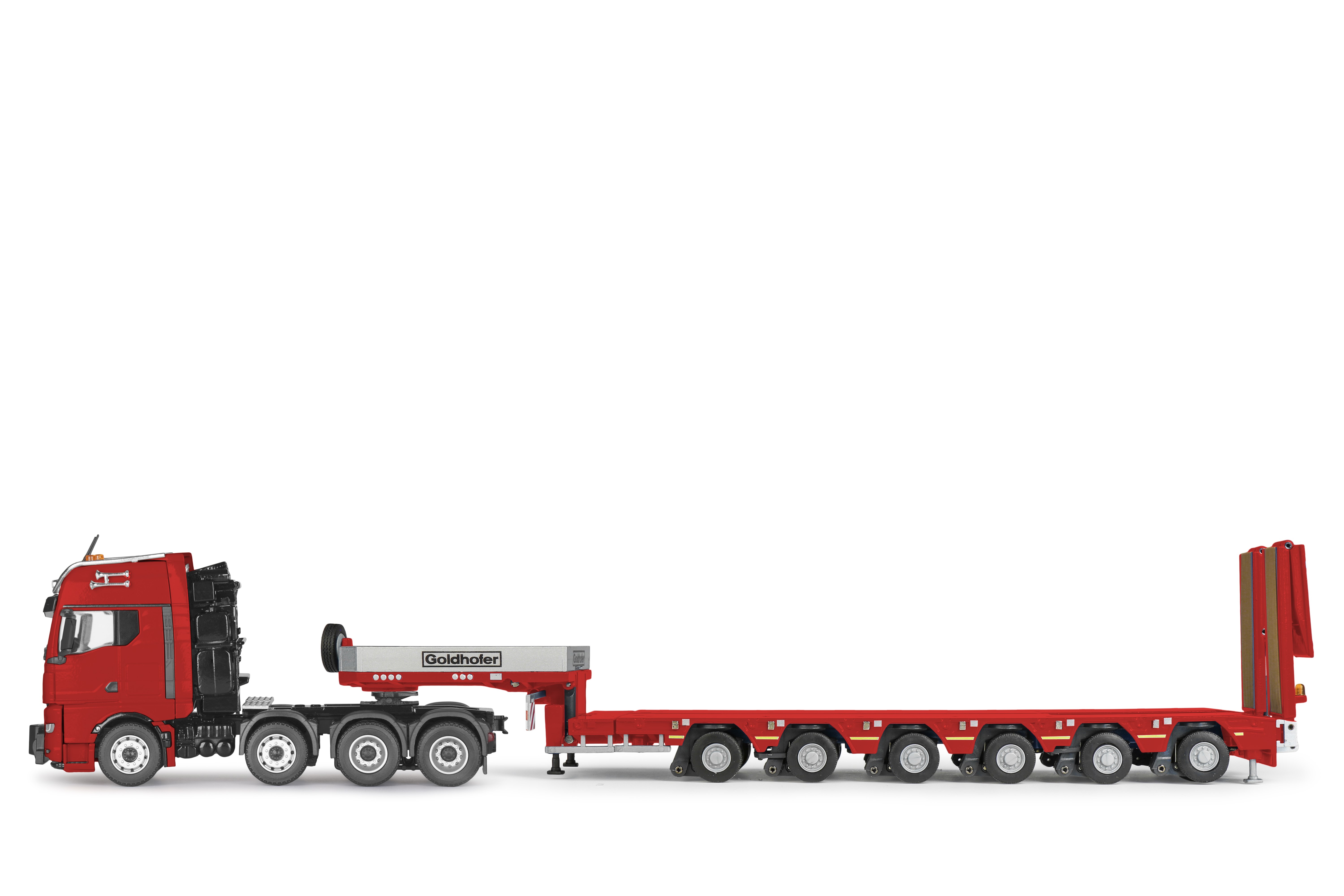 80256 -Conrad - MAN TG GX Schwerlastzugmaschine mit GOLDHOFER Arcus PK6 6achs Tieflader