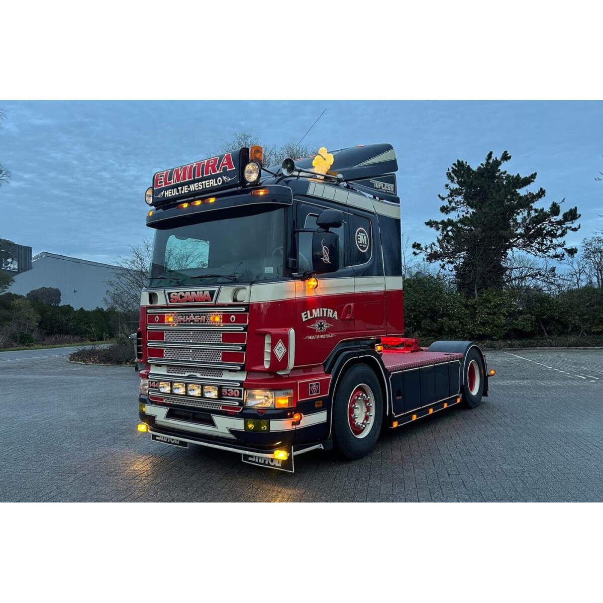 01-5398 - WSI - Scania 4 Serie Flachdach 4x2 Zugmaschine - Elmitra - BE