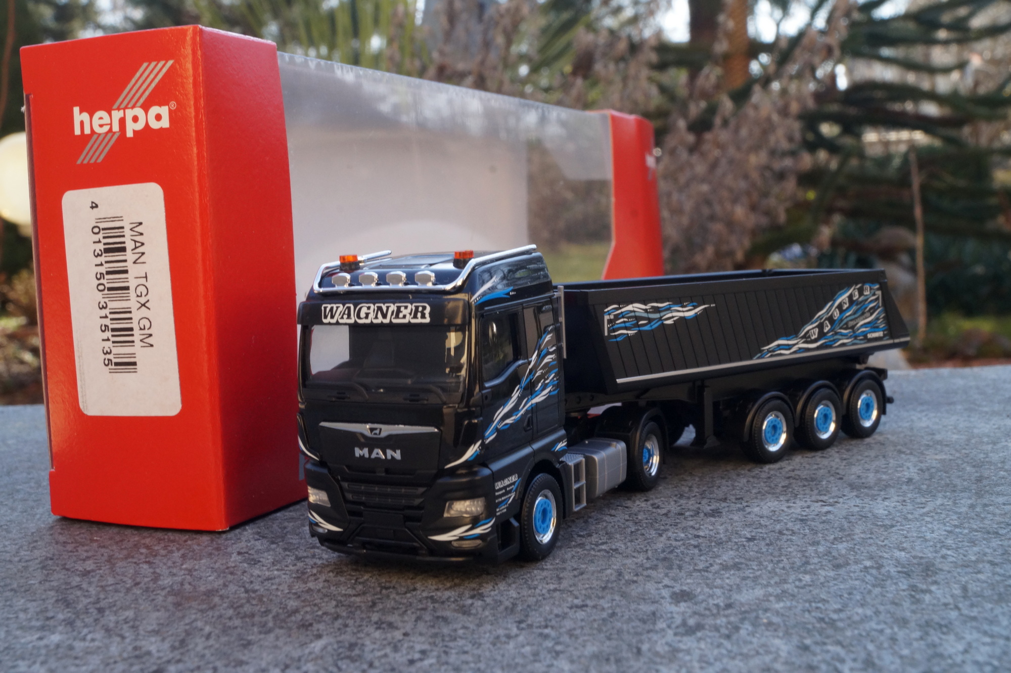 315135 - Herpa - MAN TGX GM Kipp-Sattelzug „Wagner Mitteleschenbach“