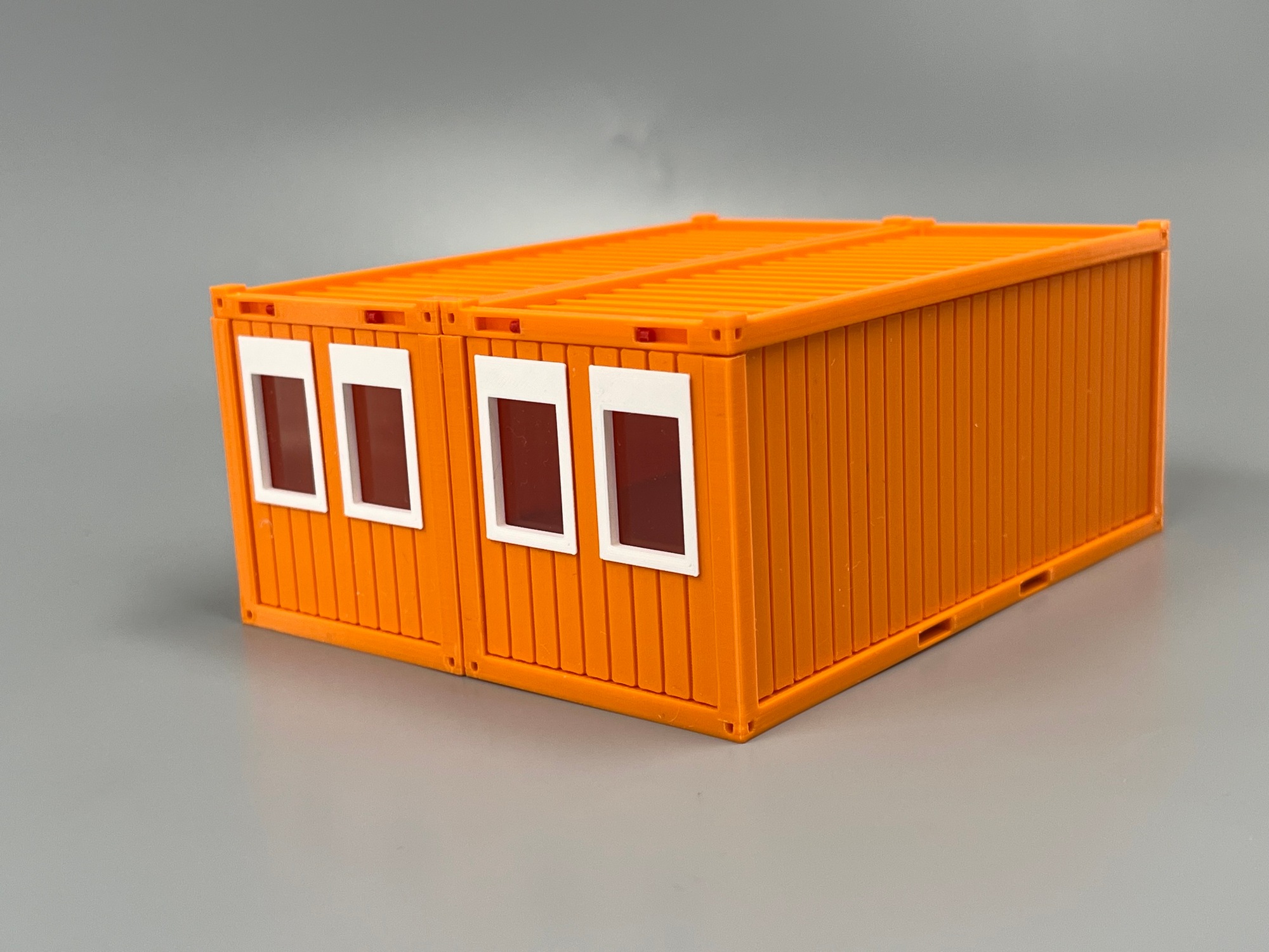 150180-1 -3D Faktory- Doppel Bürocontainer orange