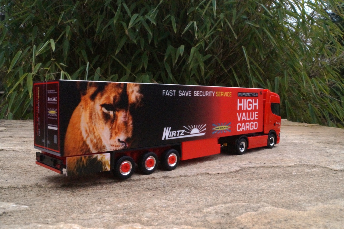 306751 - Herpa - Scania CS20 HD Kühlkoffer-Sattelzug "Wirtz"