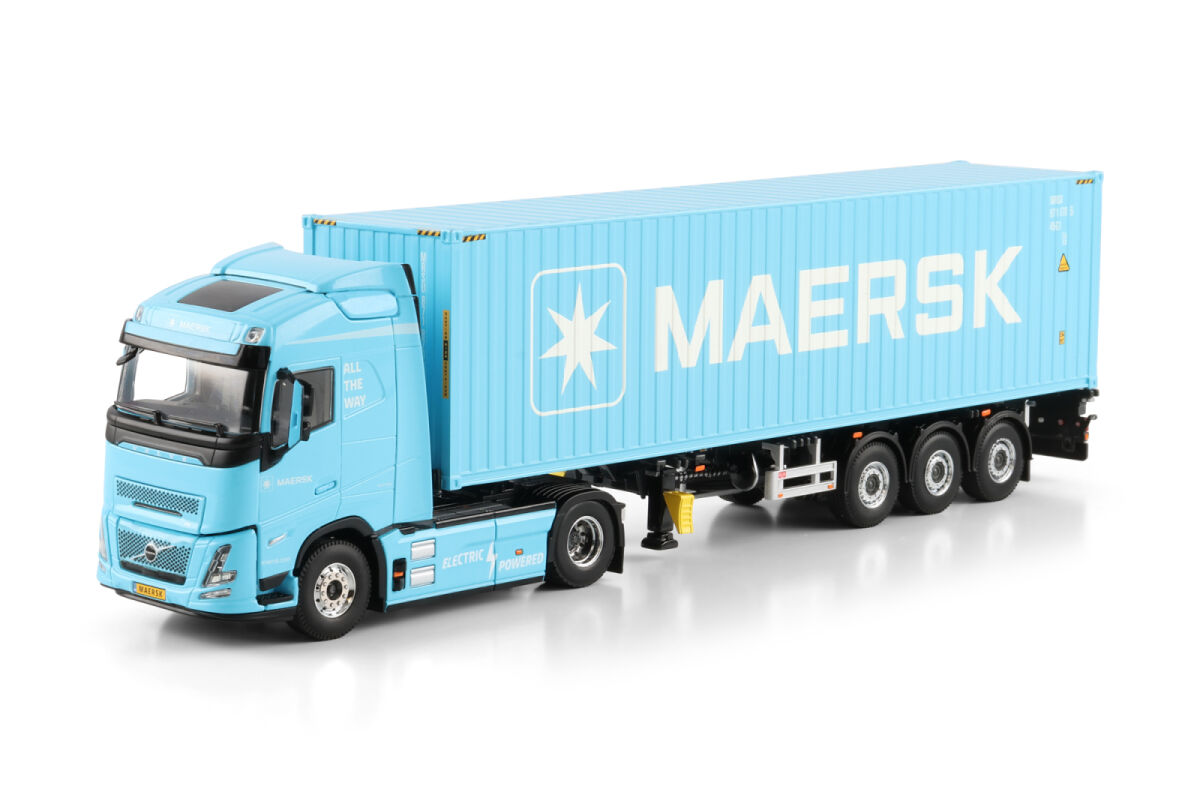 04-2264 - WSI - Volvo FH Aero Globetrotter Electric 4x2 mit 40FT Containerauflieger - Maersk - DK