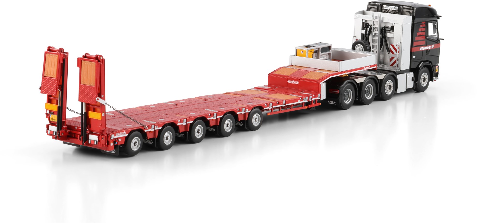 410348 - WSI - DAF XG 8x4 mit 5achs Nooteboom Tieflader Manoovr - Mammoet