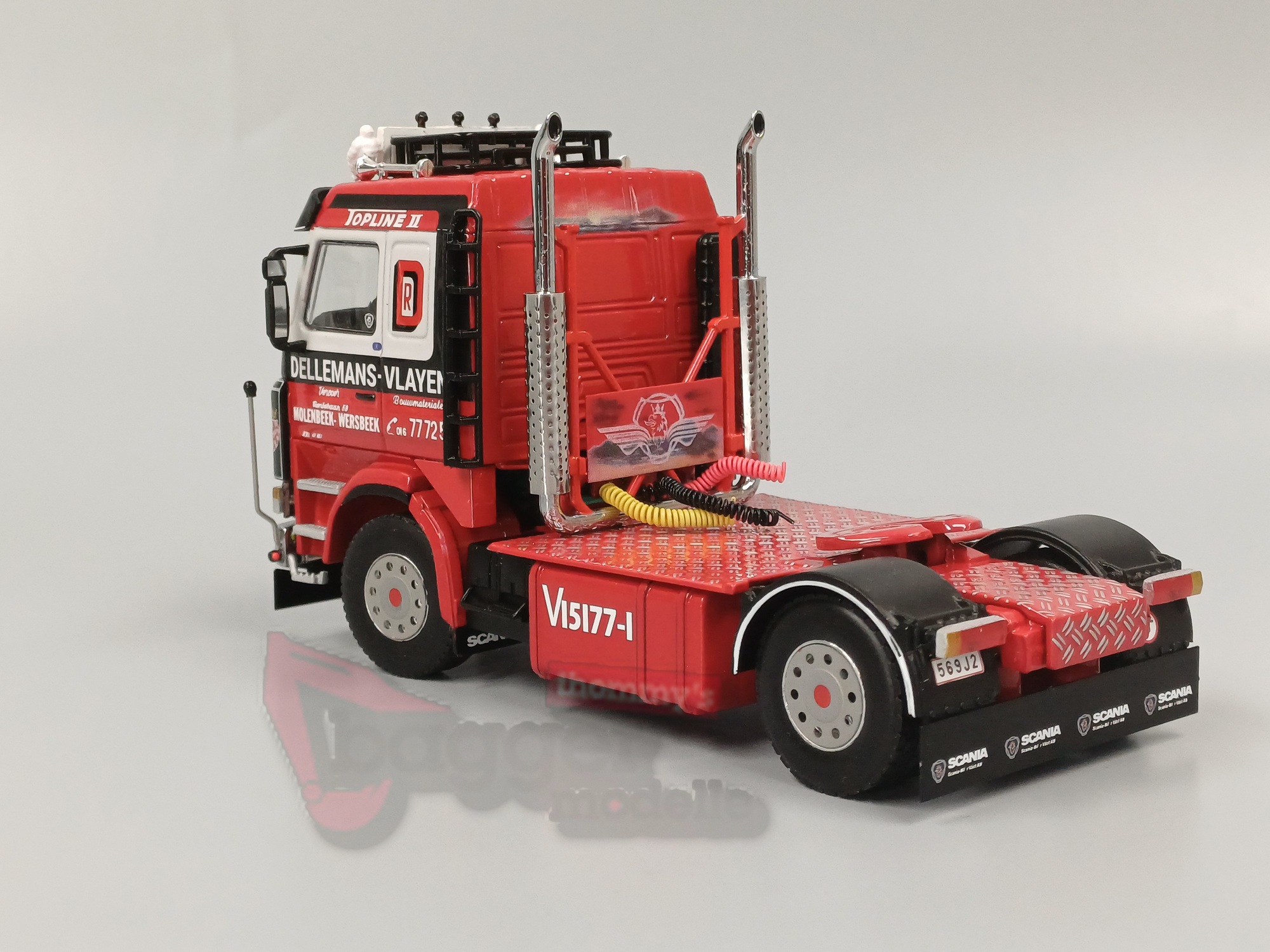 01-4804 - WSI - Scania 3 Serie 2 achs Zugmaschine "Dellemans-Vlayen "Be"