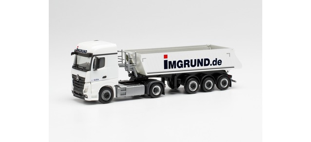 313582 - Herpa  - Mercedes-Benz Actros Streamspace 2.5 Schmitz Kipp-Sattelzug „Imgrund“