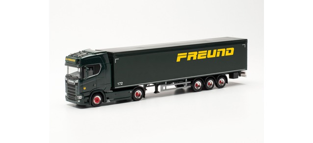315173- Herpa - Scania CS 20 HD Schubboden-Sattelzug „Spedition Freund“