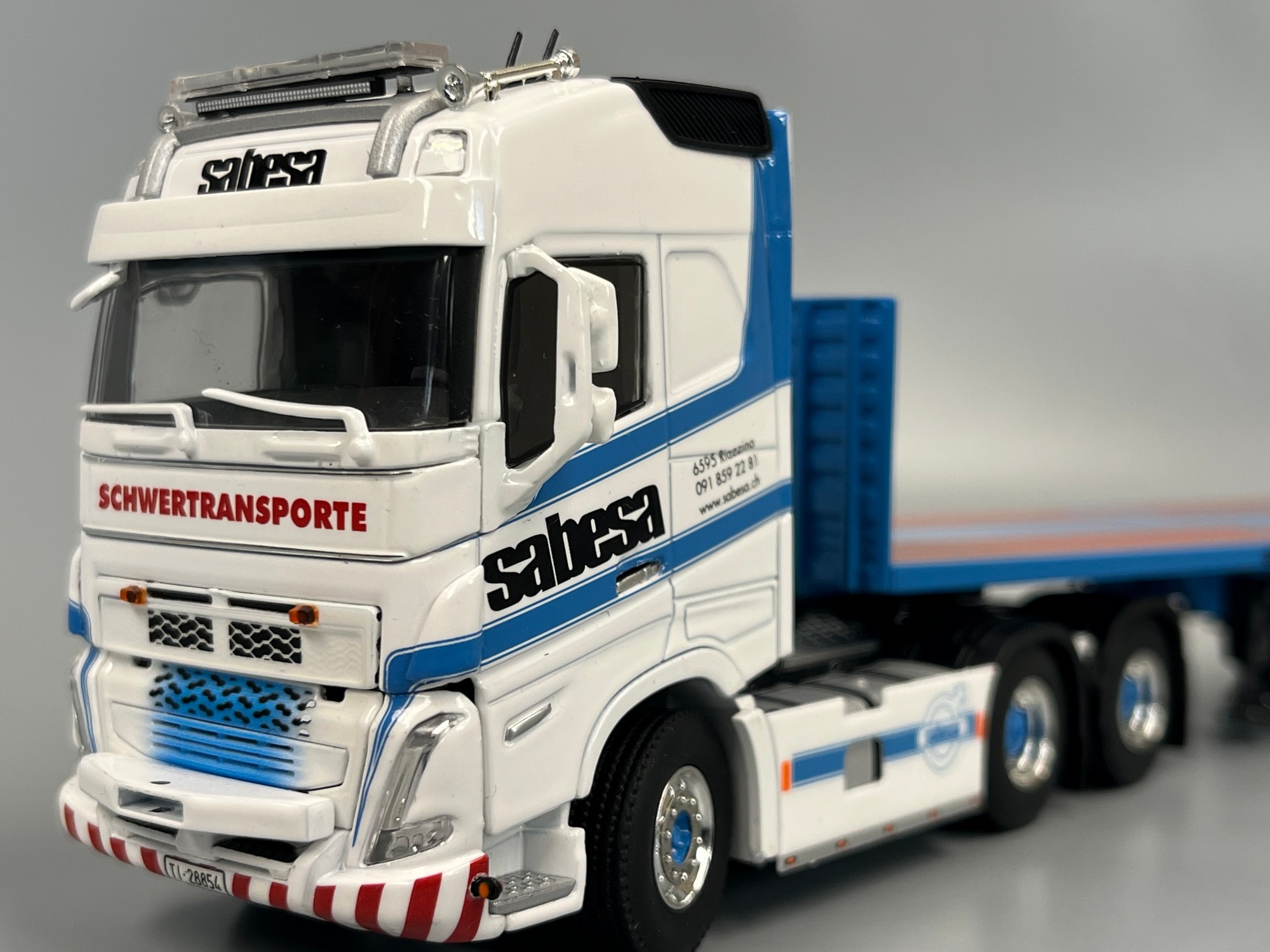 01-4856 - WSI - Volvo FH5 Globetrotter 6x4 mit 4achs Ballasttrailer - Sabesa - CH