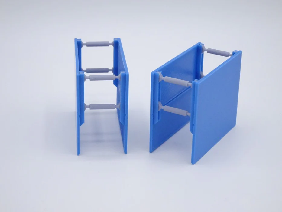 150124 - 3D-Druckfactory - Verbaubox / Verbaukasten - Maßstab 1:50 - 2 Stück - Platte 60x50 mm - Farbe blau