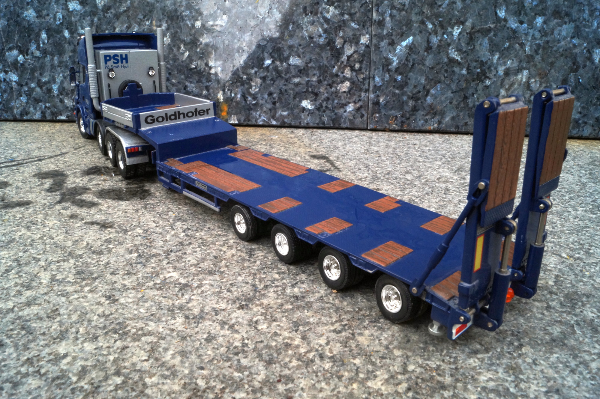 Scania Topline 4achs mit 4achs Tieflader "PSH"