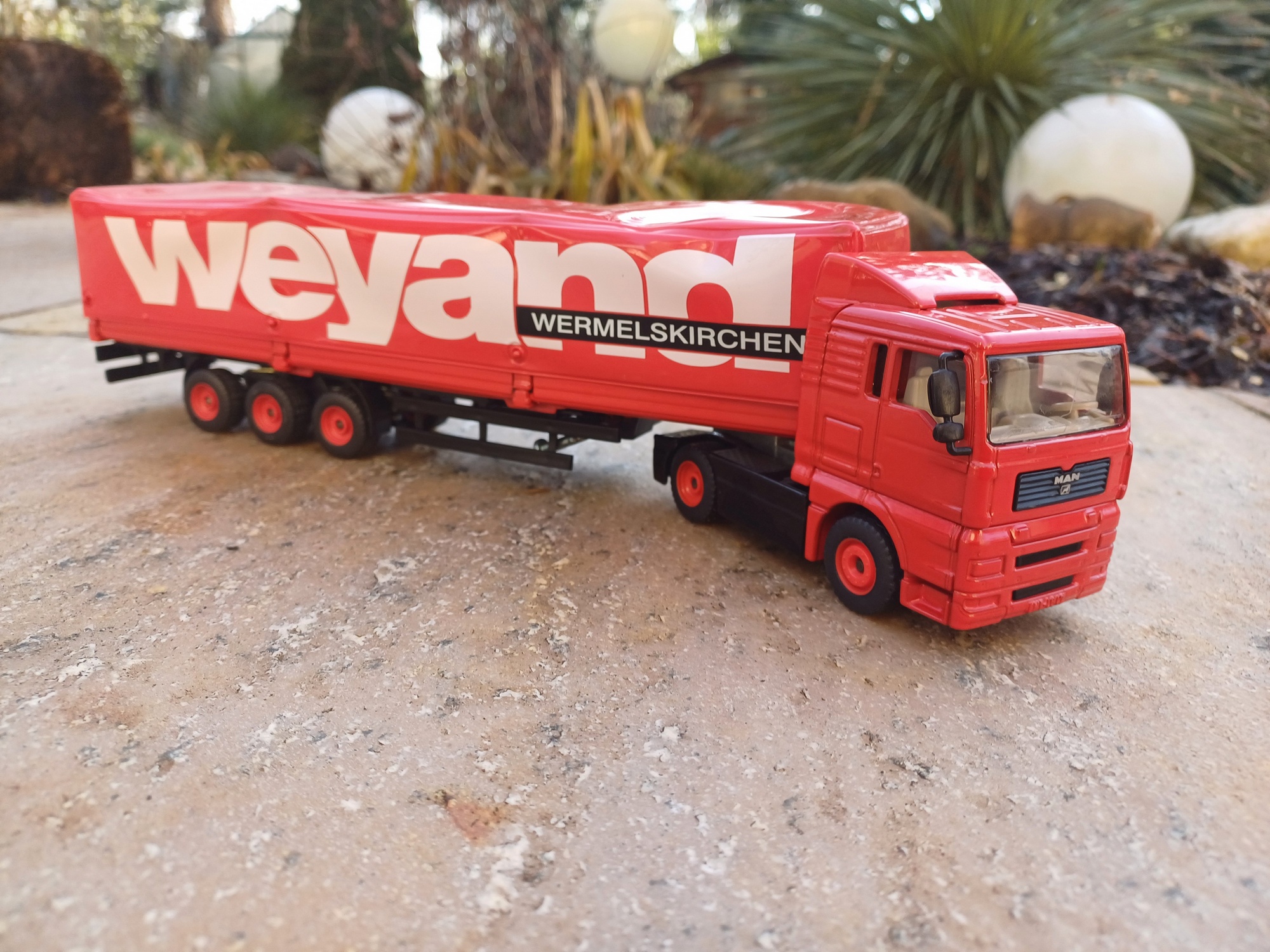 MAN 2achs mit 3achs Planenauflieger "Weynad Wermelskirchen