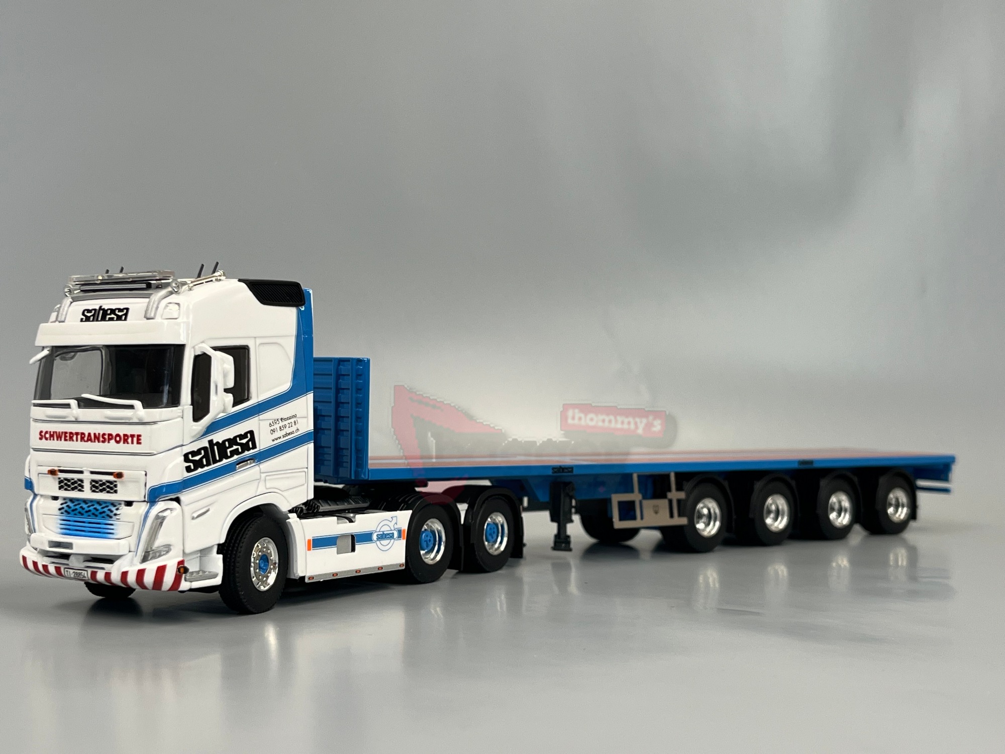 01-4856 - WSI - Volvo FH5 Globetrotter 6x4 mit 4achs Ballasttrailer - Sabesa - CH
