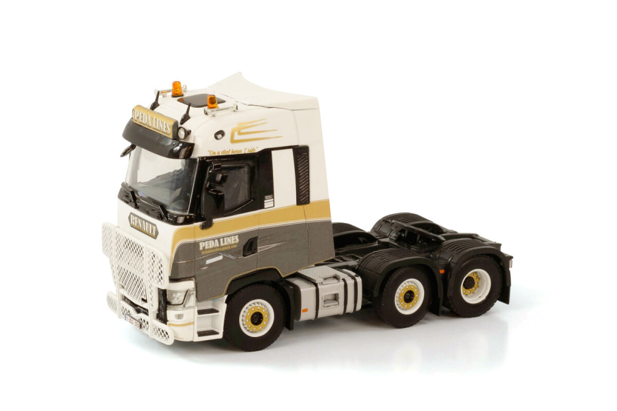 01-3671 - WSI - Renault T High 6x2 3achs Zugmaschine "Peda Lines "- B -