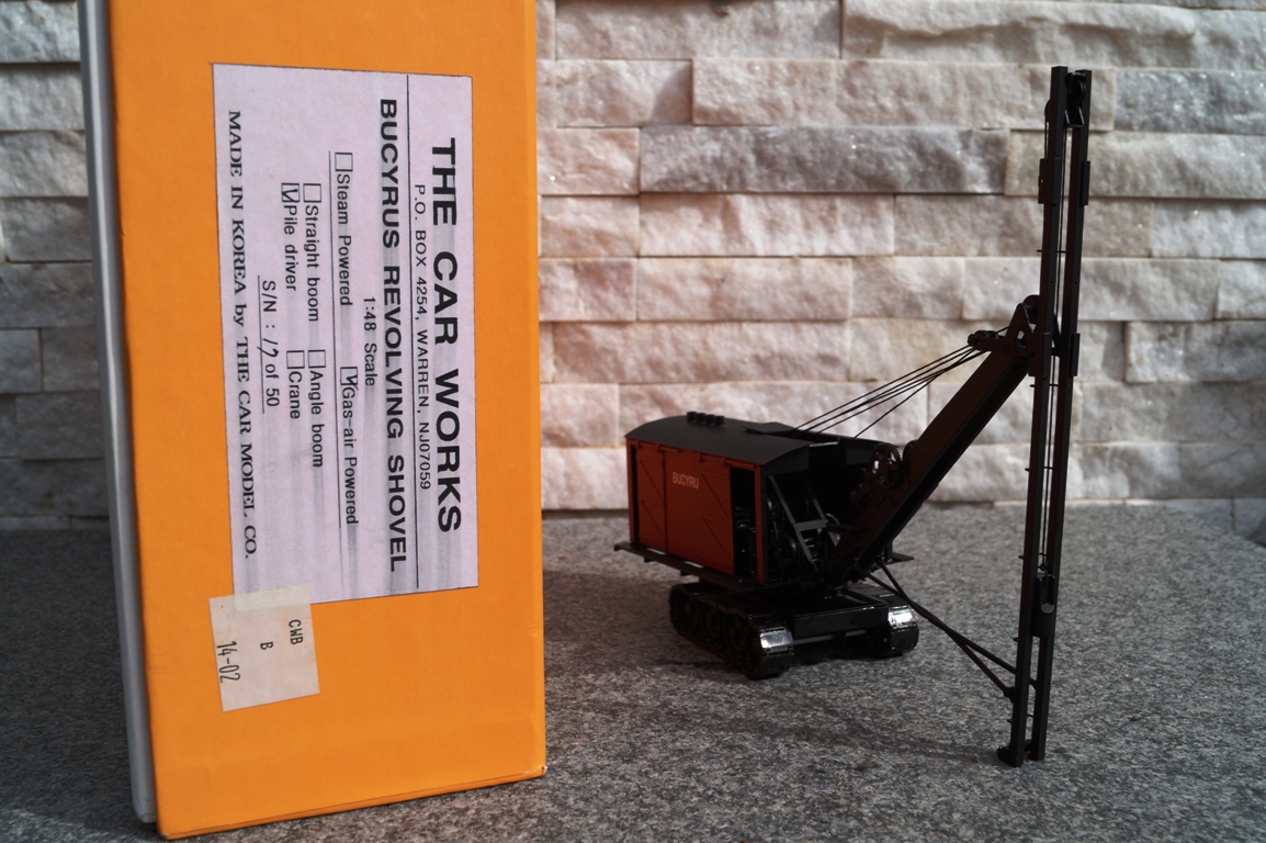 Bucyrus Revolving Shovel Rammgerät historisch Messing