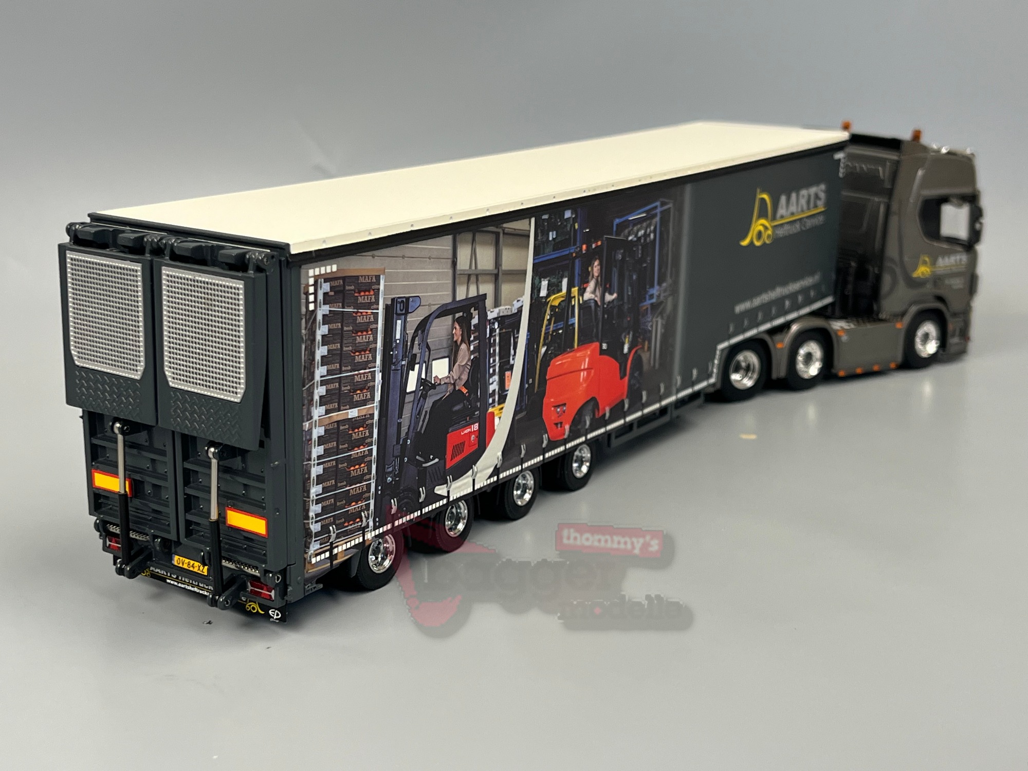 01-4908 - WSI - Scania CRR20H 6x2 mit 4achs Volumenauflieger - Aarts Heftruck Service - NL