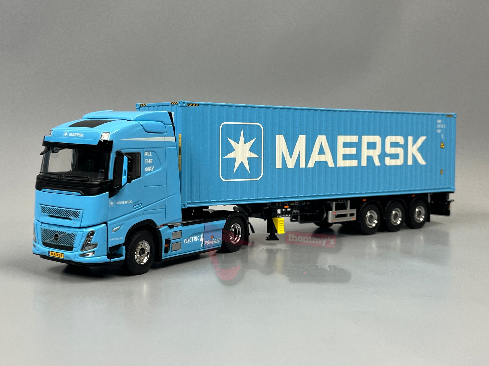 04-2264 - WSI - Volvo FH Aero Globetrotter Electric 4x2 mit 40FT Containerauflieger - Maersk - DK