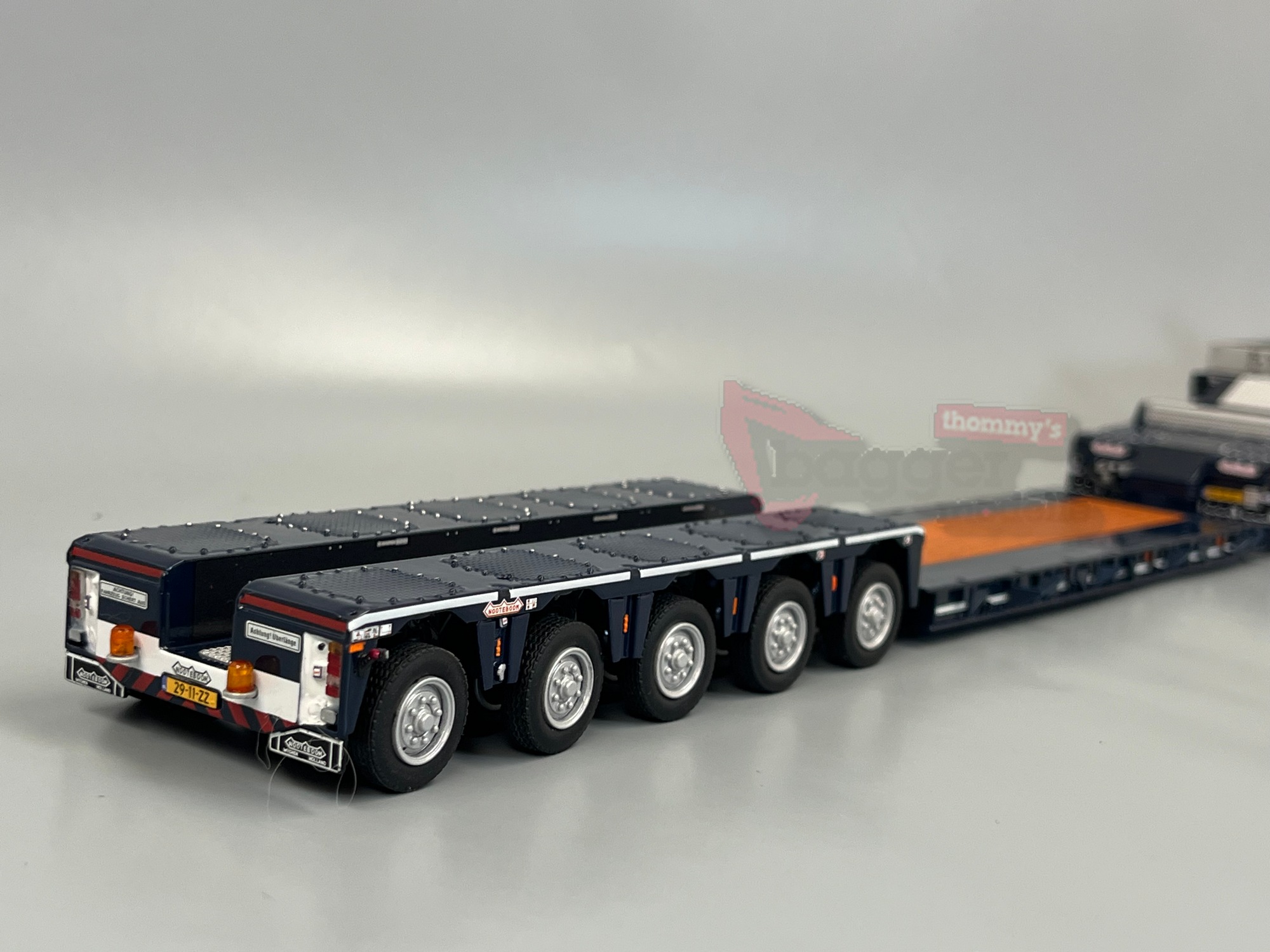 01-4877 -WSI - SCANIA P LOW CP20 10x4 Tieflader mit Dolly, 2- bis 5-achsig - H. van Dieren - NL