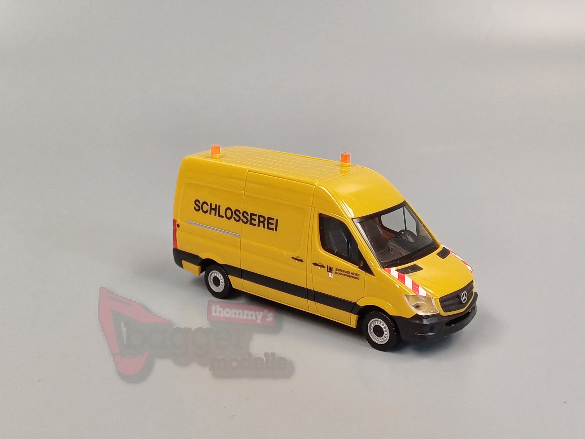 958592 -Herpa - Mercedes-Benz Sprinter 13 Kasten "Leonhard Weiss / Schlosserei"